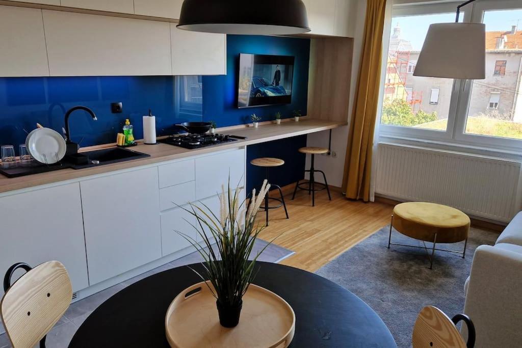 Midnight Blue Oasis - Center, Free Parking Apartman Zagreb